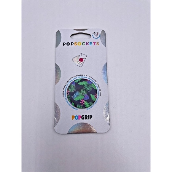 Miami Nights Pop Socket Holder Phone Stand PopGrip Palm Tree Neon. NEW - Picture 1 of 1